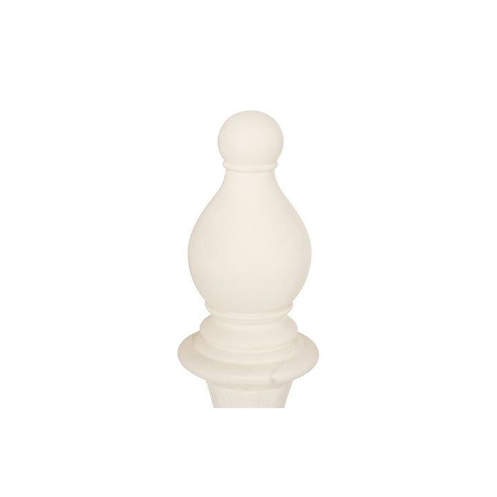 Bishop Chess Sculpture, Cast Stone White, Small