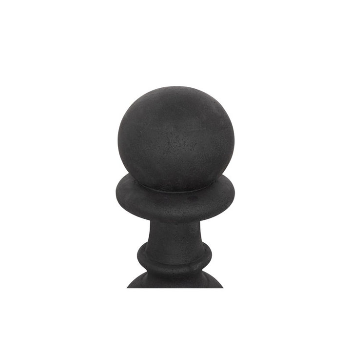 Pawn Chess Sculpture, Cast Stone Black, Small