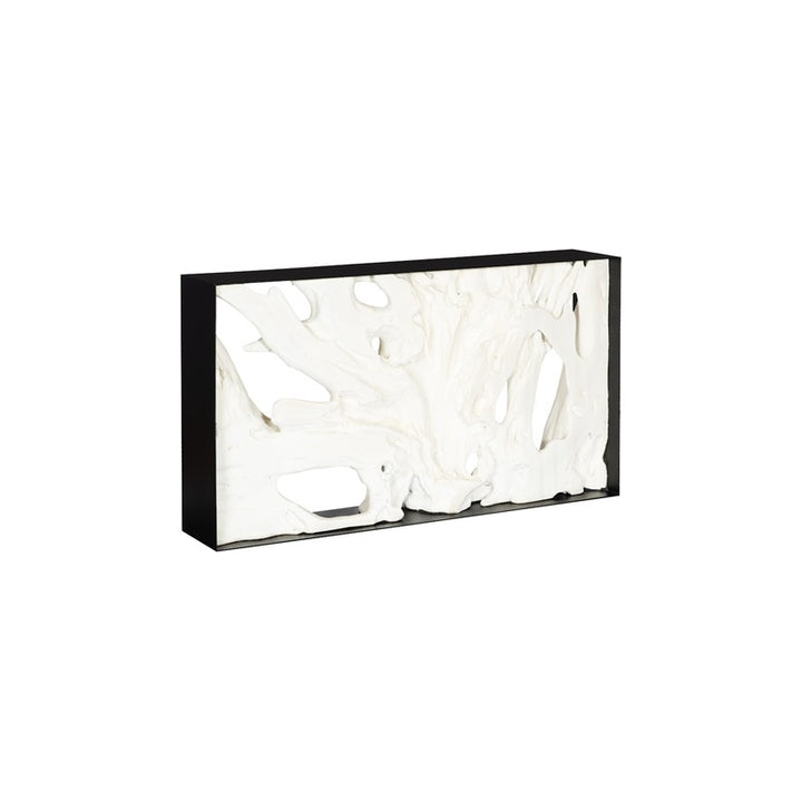 Cast Root Framed Console Table, Resin