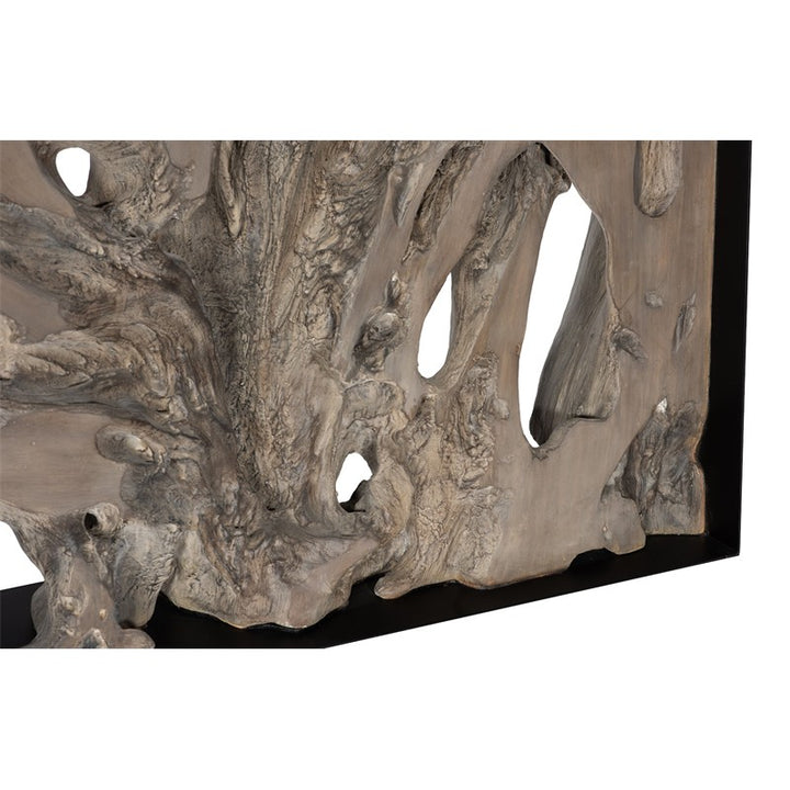 Cast Root Framed Console Table, Resin