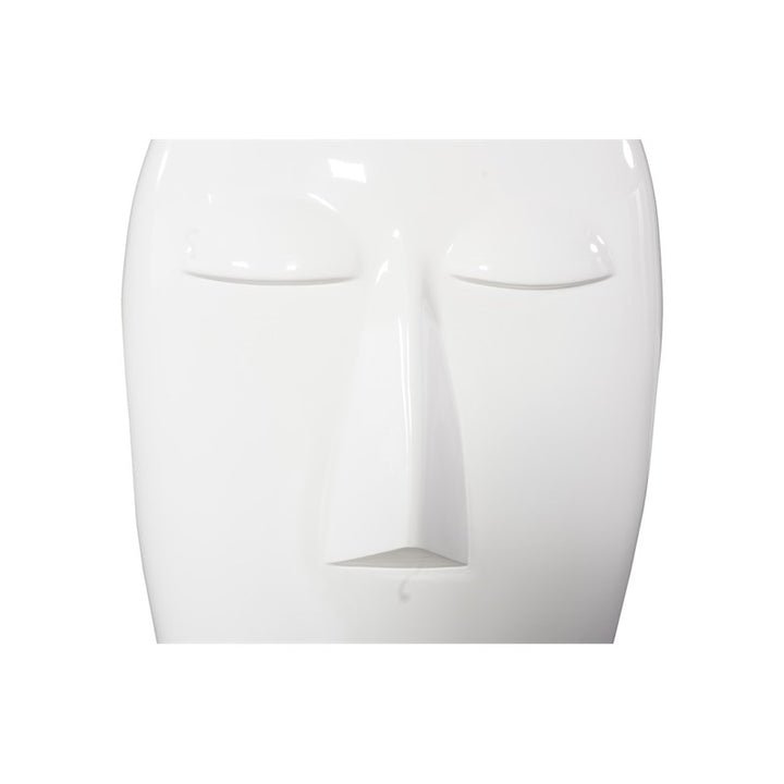 Emerging Face Sculpture, Gel Coat White, Small