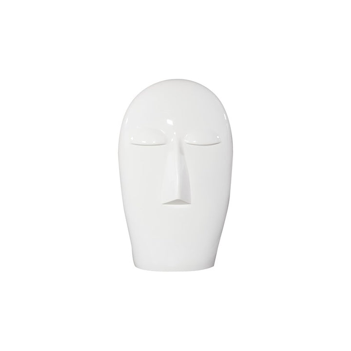 Emerging Face Sculpture, Gel Coat White, Small