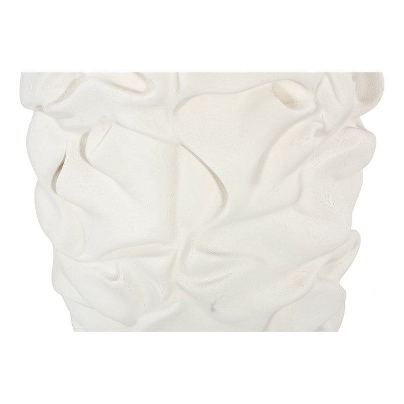 Drape Planter, White Stone