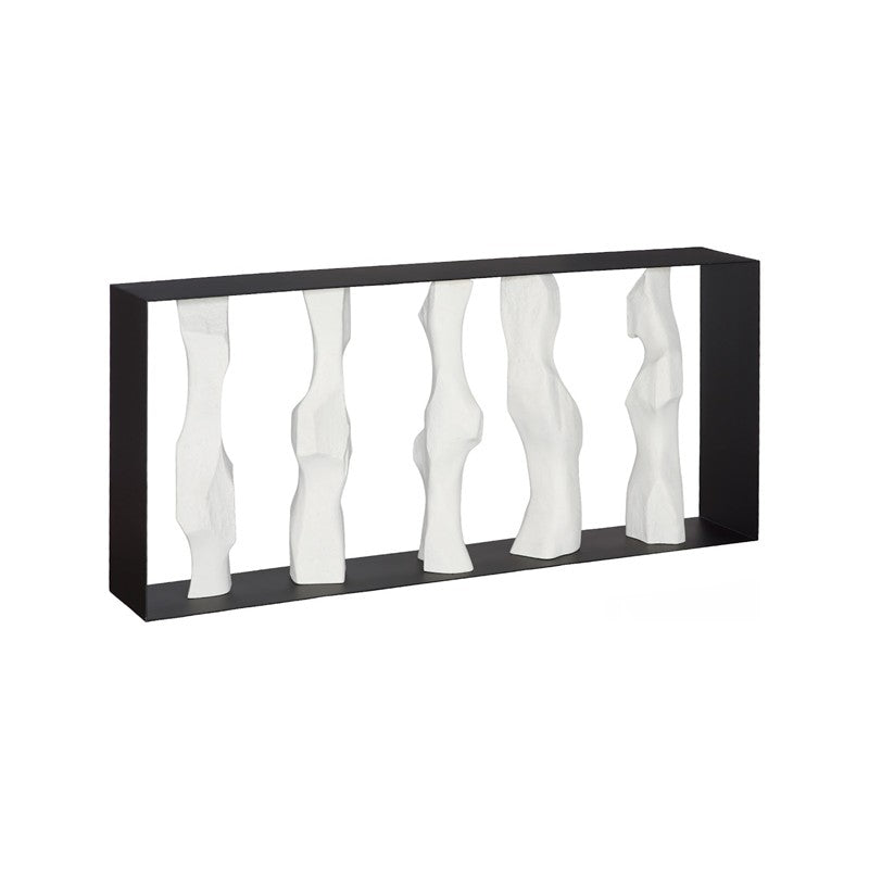 Cast Women Metal Framed Console