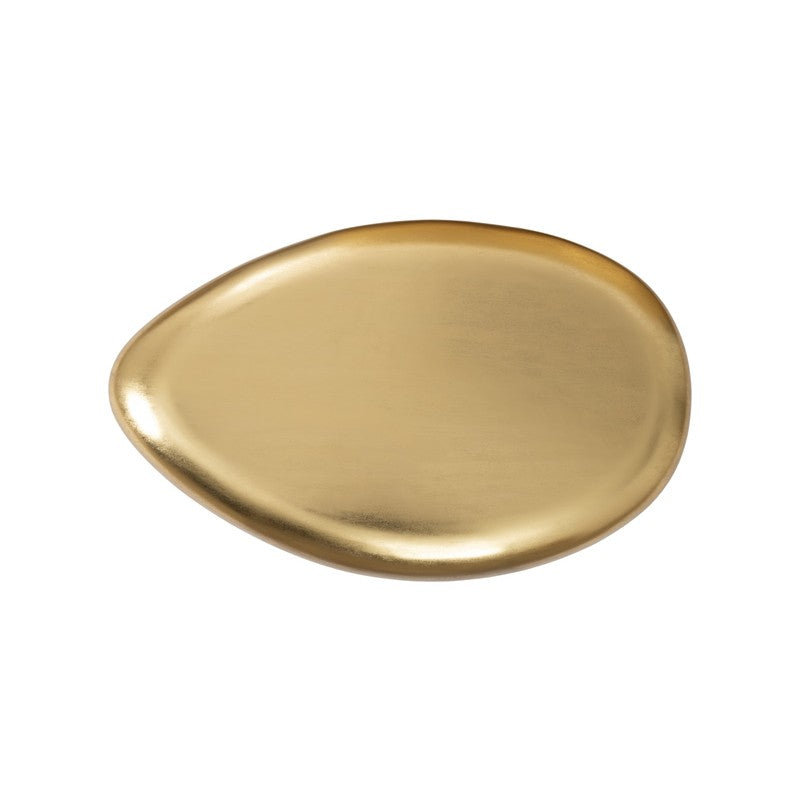 River Stone Coffee Table, Gold Leaf, Small