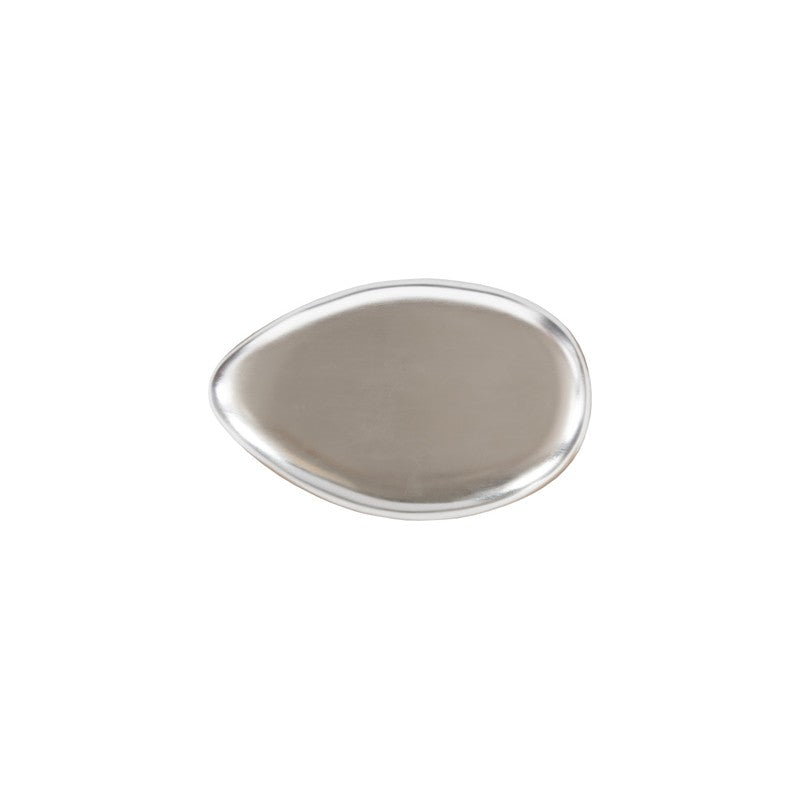 River Stone Coffee Table, Silver Leaf, Small