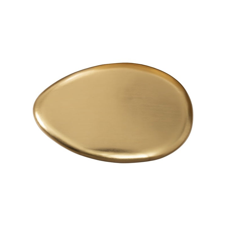 River Stone Coffee Table, Gold Leaf, Large