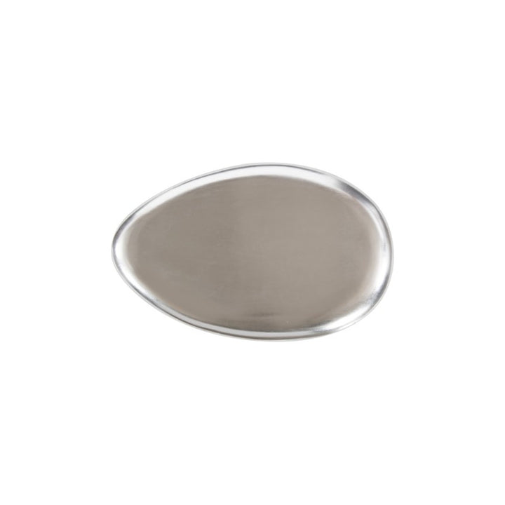 River Stone Coffee Table, Silver Leaf, Large