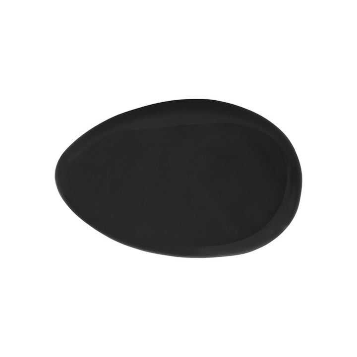 River Stone Coffee Table, Gel Coat Black, Large