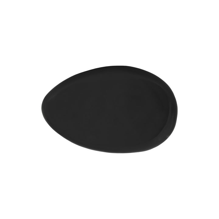 River Stone Coffee Table, Gel Coat Black, Small