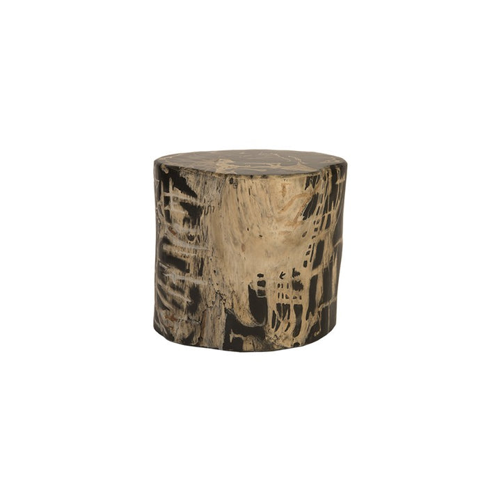 Cast Petrified Wood Stool