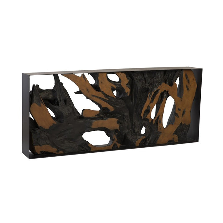 Cast Root Metal Framed Console Table