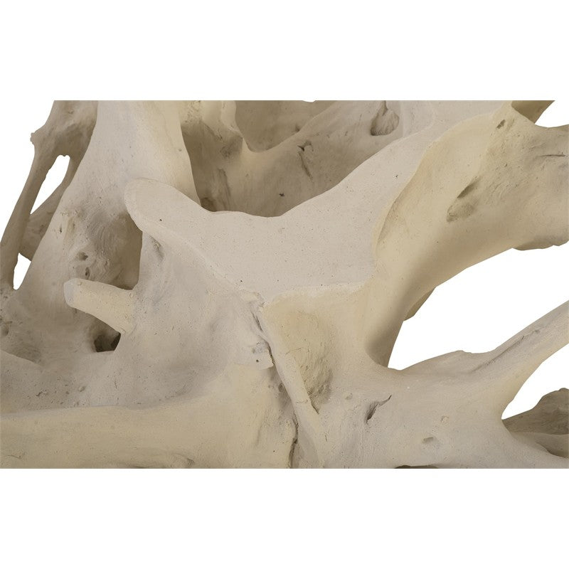Cast Root Coffee Table, White Stone
