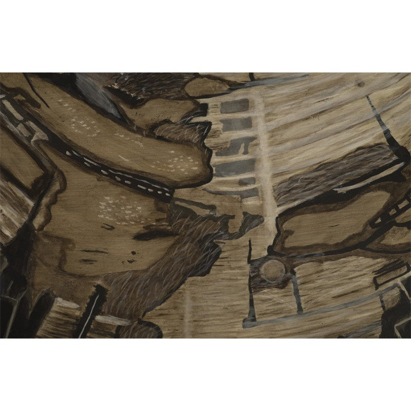 Cast Petrified Wood Stool