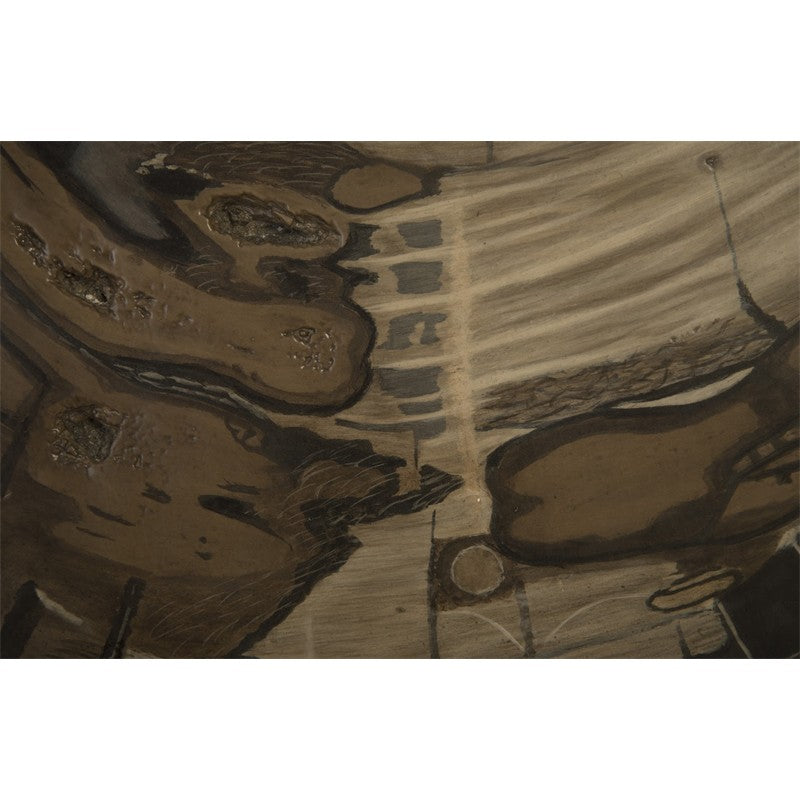 Cast Petrified Wood Wall Tile