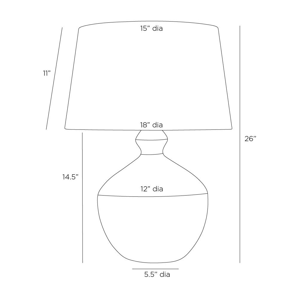 Clementine One Light Table Lamp