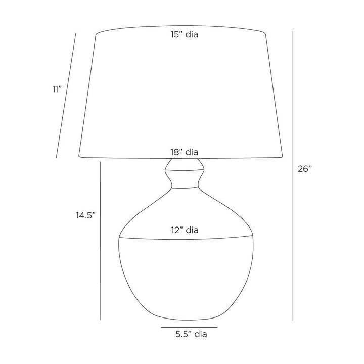 Clementine One Light Table Lamp