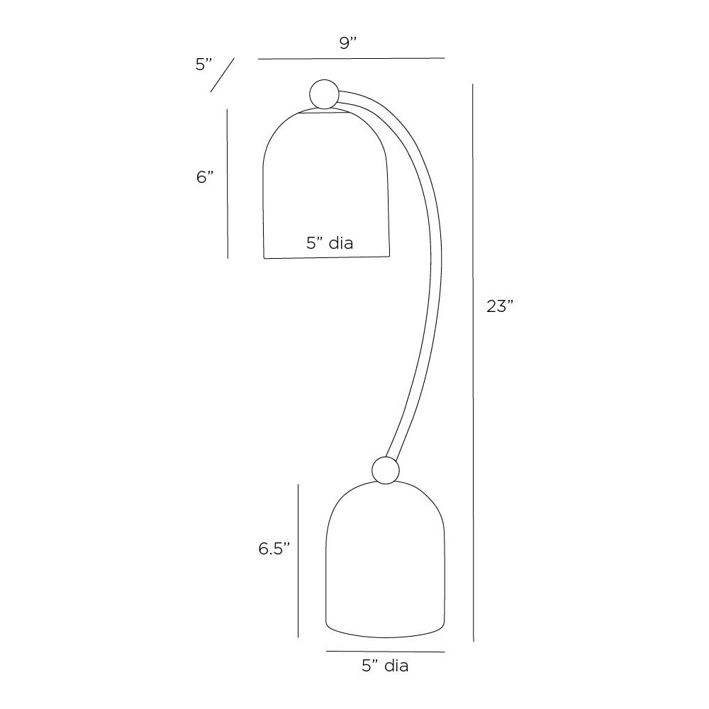 Daley One Light Desk Lamp