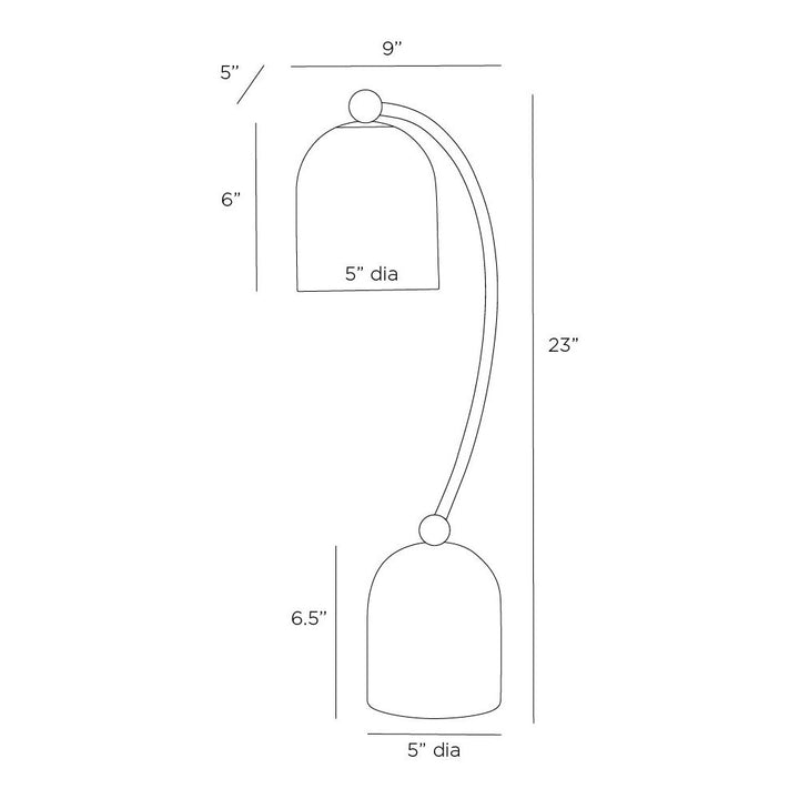 Daley One Light Desk Lamp