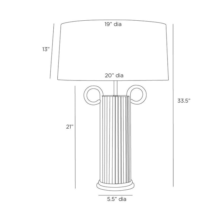 Eros One Light Table Lamp