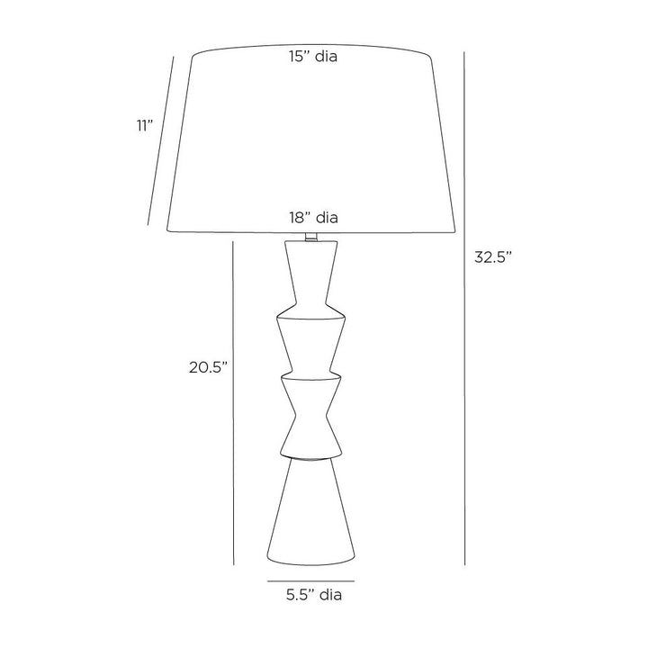 Chloe One Light Table Lamp