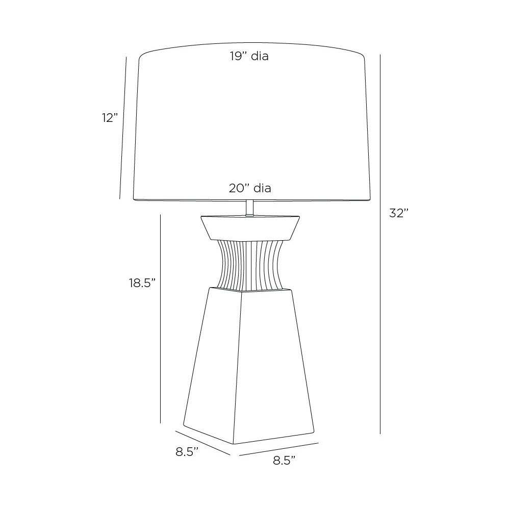 Dynasty One Light Table Lamp