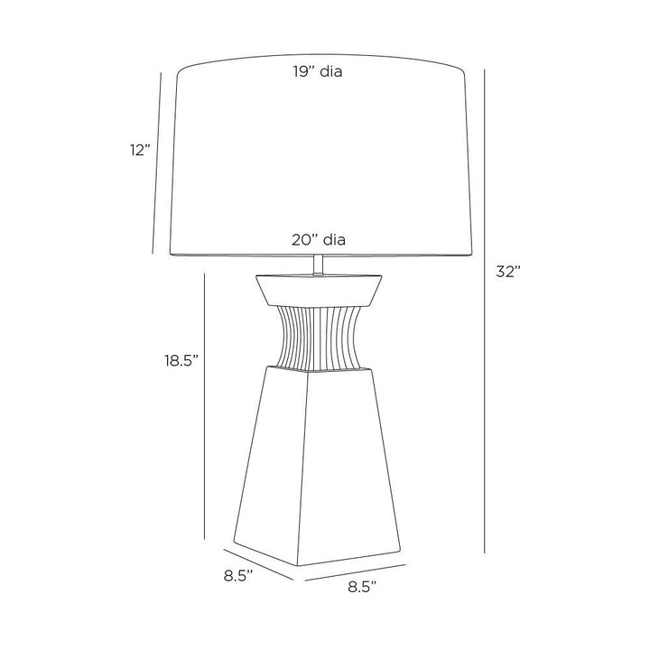 Dynasty One Light Table Lamp