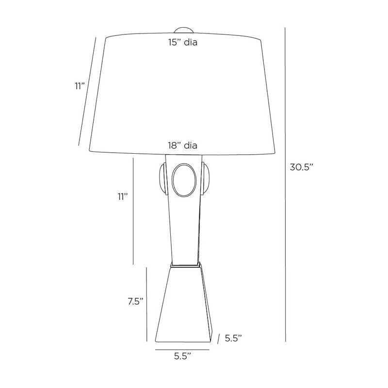 Cairo One Light Table Lamp