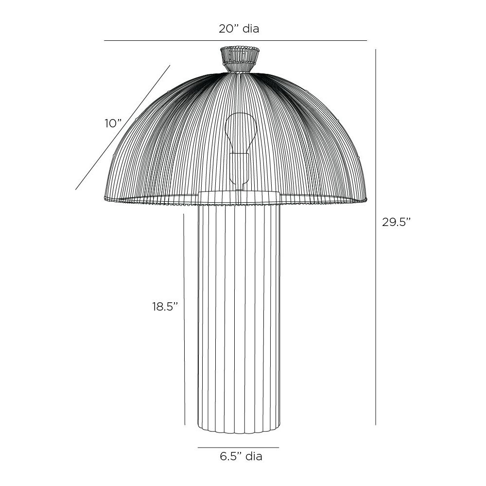 Como One Light Table Lamp