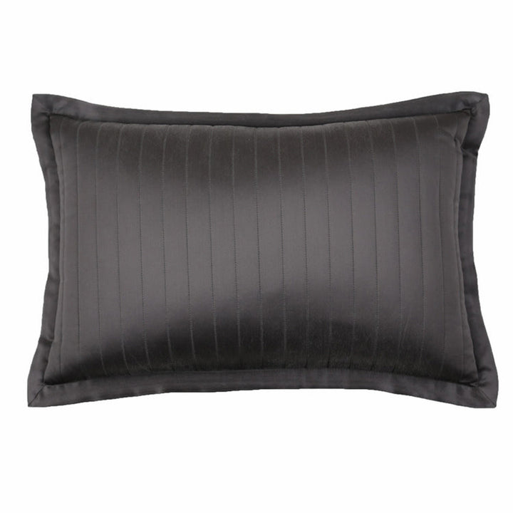 Charmeuse Channel Charcoal 20X14 Pillow