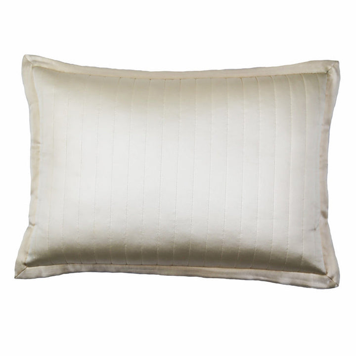 Charmeuse Channel Ivory 20X14 Pillow