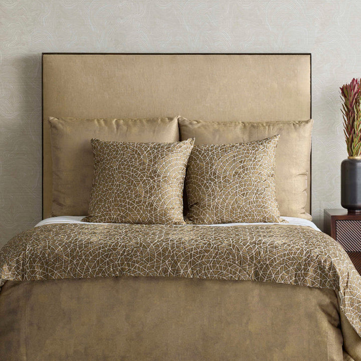 Ornament Gold/Charcoal 24X24 Pillow