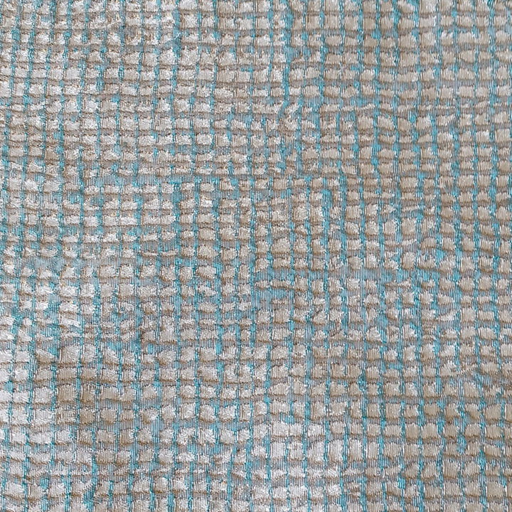 Screen Aqua/Gold 22X22 Pillow