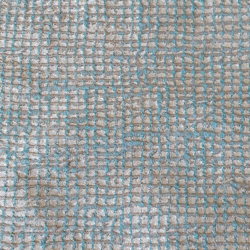 Screen Aqua/Gold 36X16 Pillow
