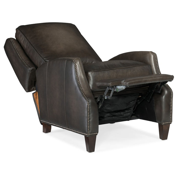 RC - Kerley Manual Push Back Recliner - Dark Gray