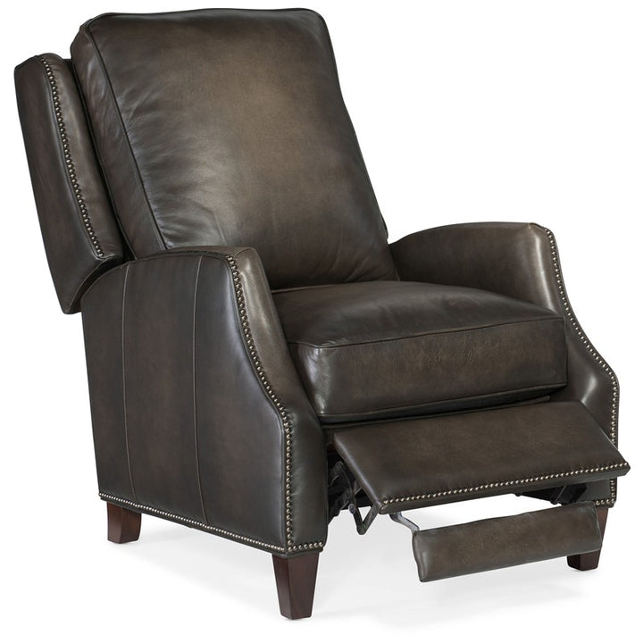 RC - Kerley Manual Push Back Recliner - Dark Gray