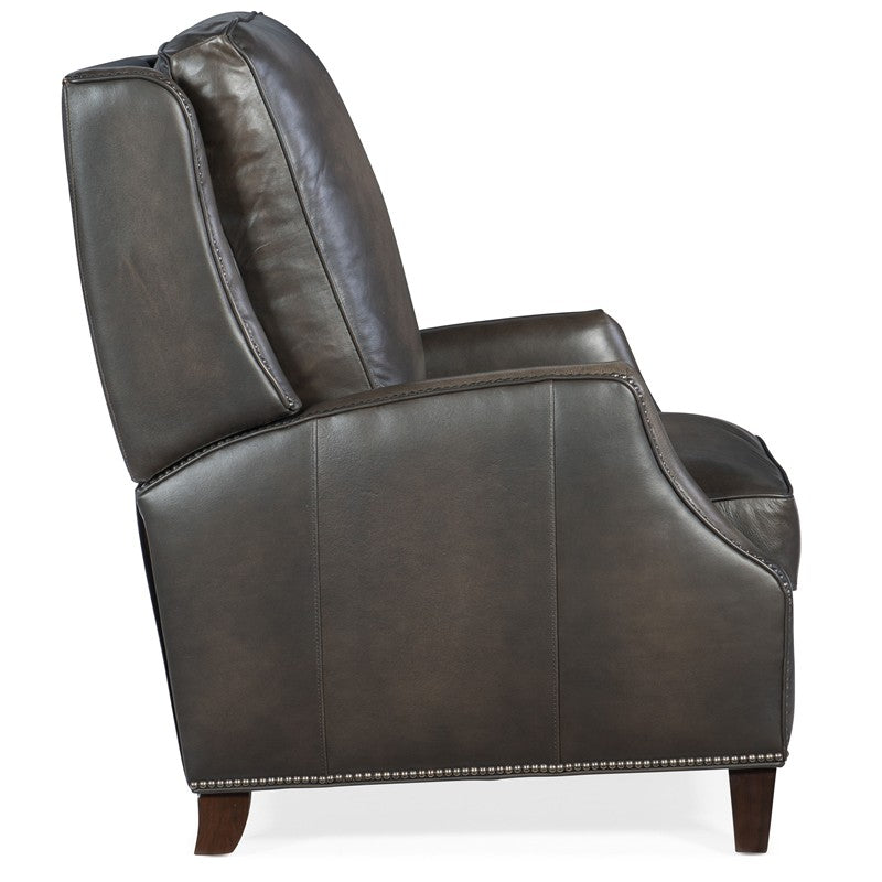 RC - Kerley Manual Push Back Recliner - Dark Gray