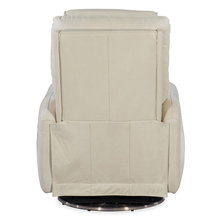 RC - Steffen Swivel Power Recliner With Power Headrest - White