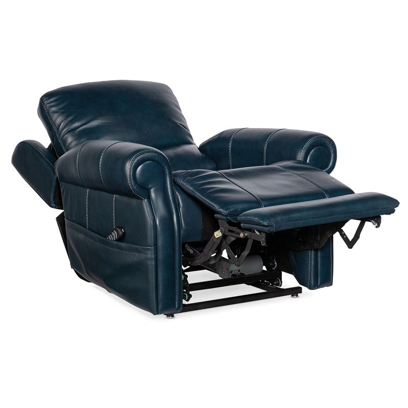 RC - Eisley Power Recliner With Power Headrest, Lumbar And Lift - Blue
