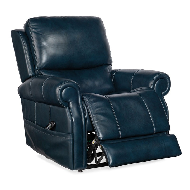 RC - Eisley Power Recliner With Power Headrest, Lumbar And Lift - Blue