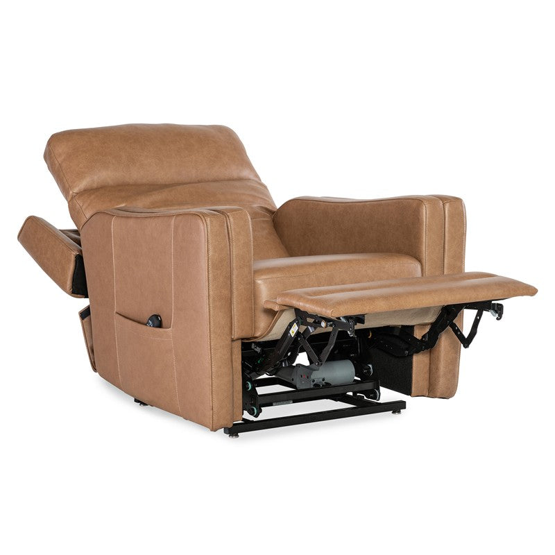 RC - Thyme Power Recliner With Power Headrest, Lumbar, And Lift - Light Brown