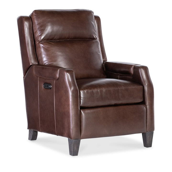 RC - Nelson Power Recliner With Power Headrest - Dark Brown