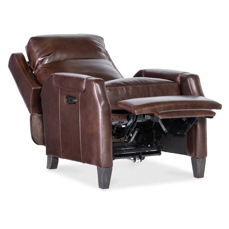 RC - Nelson Power Recliner With Power Headrest - Dark Brown
