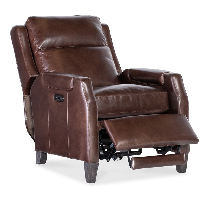 RC - Nelson Power Recliner With Power Headrest - Dark Brown