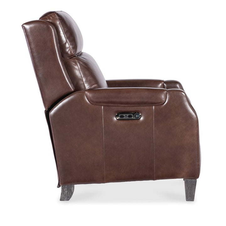 RC - Nelson Power Recliner With Power Headrest - Dark Brown