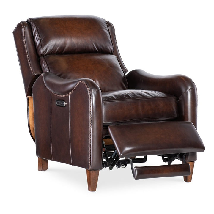 RC - Carrington Power Recliner With Power Headrest - Dark Brown
