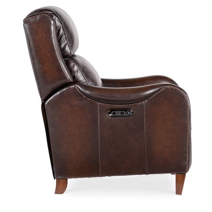 RC - Carrington Power Recliner With Power Headrest - Dark Brown
