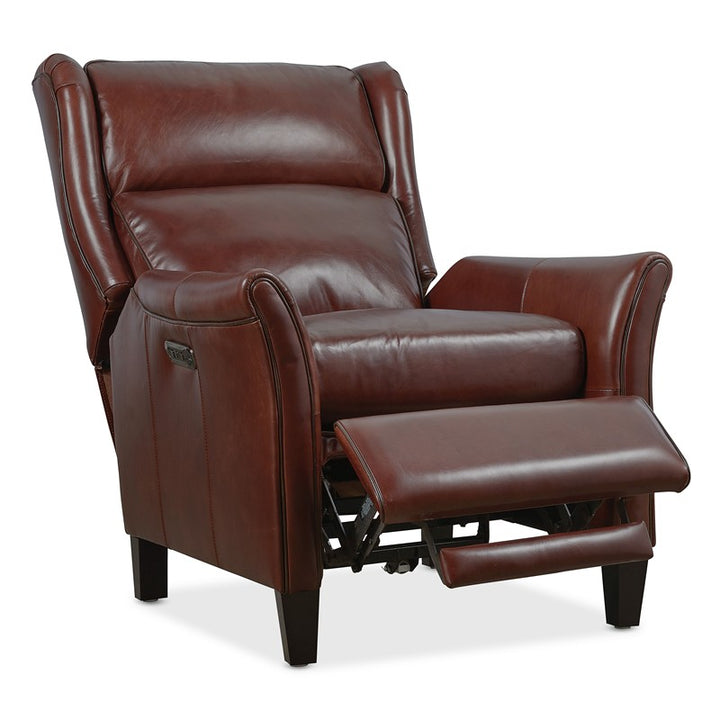 RC - Henley Power Recliner With Power Headrest - Dark Brown