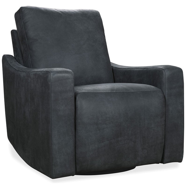 Lewis - Power Swivel Recliner - Black