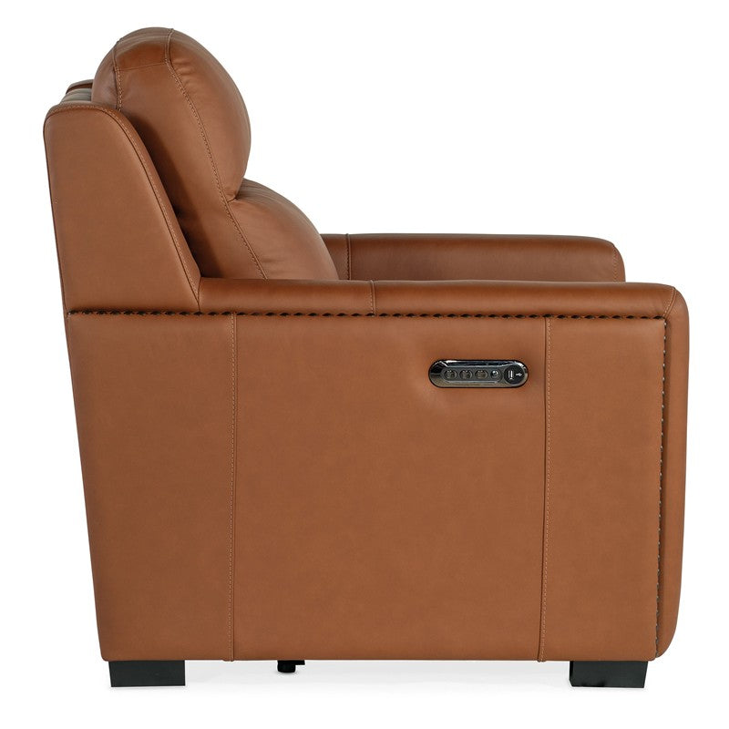 MS - McKinley Power Recliner With Power Headrest & Lumbar